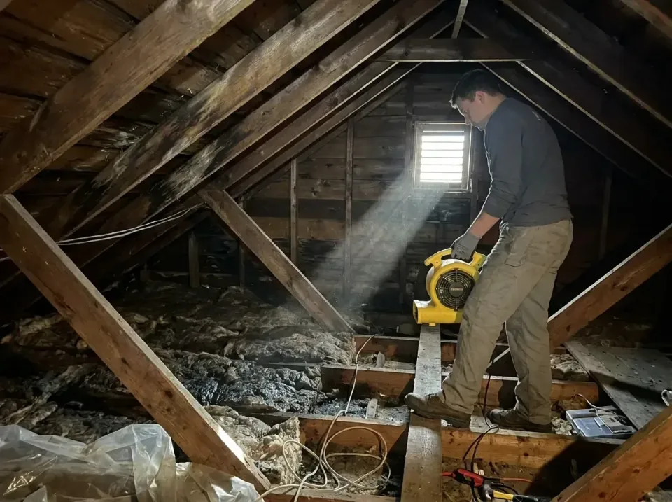 attic-water-damage-drying-proc-007 — frequently asked questions, Emergency Water Extraction & 24/7 Flood Response in English…